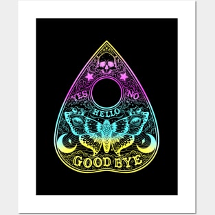 Ouija Planchette Board. Night Moth Posters and Art